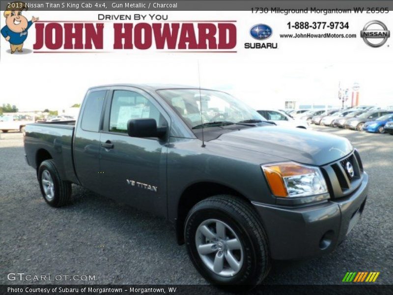 Gun Metallic / Charcoal 2013 Nissan Titan S King Cab 4x4