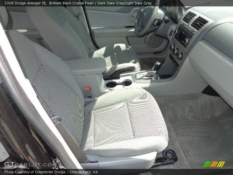 Brilliant Black Crystal Pearl / Dark Slate Gray/Light Slate Gray 2008 Dodge Avenger SE