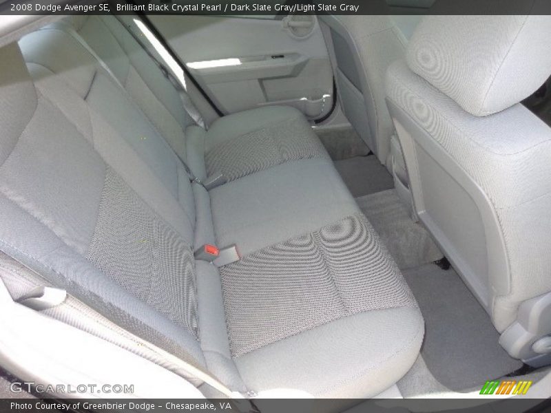 Brilliant Black Crystal Pearl / Dark Slate Gray/Light Slate Gray 2008 Dodge Avenger SE