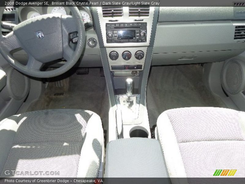Brilliant Black Crystal Pearl / Dark Slate Gray/Light Slate Gray 2008 Dodge Avenger SE