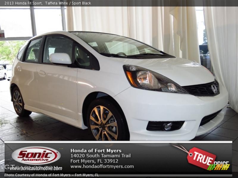Taffeta White / Sport Black 2013 Honda Fit Sport