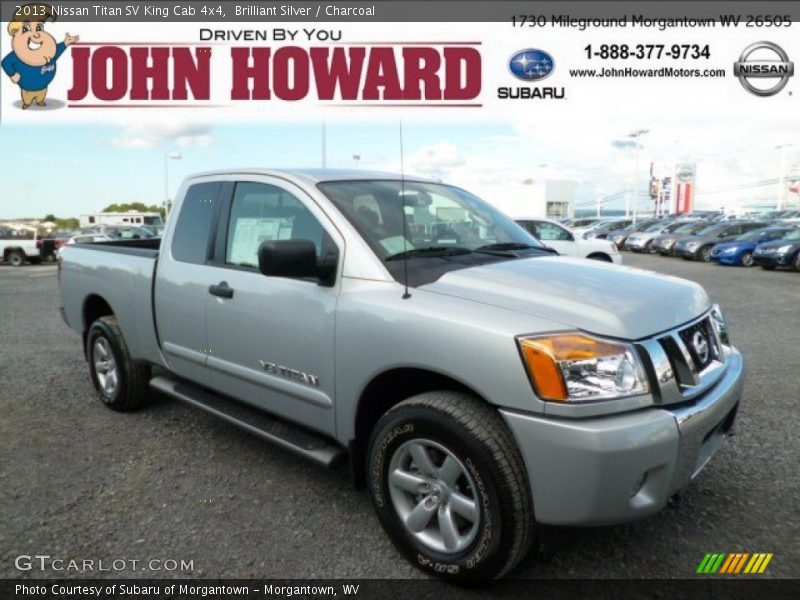 Brilliant Silver / Charcoal 2013 Nissan Titan SV King Cab 4x4