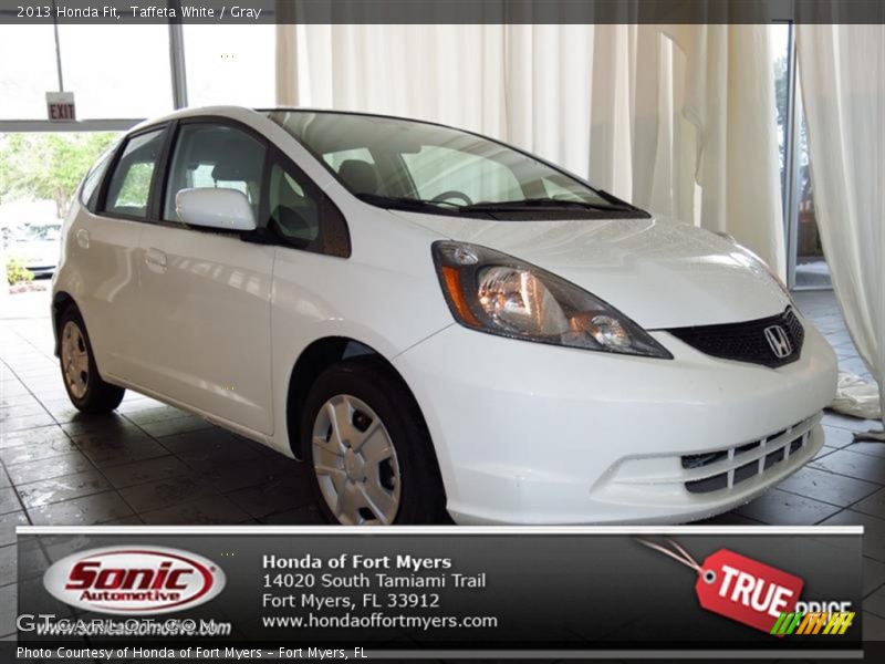 Taffeta White / Gray 2013 Honda Fit
