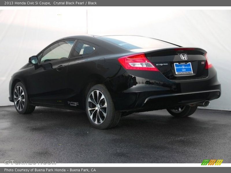 Crystal Black Pearl / Black 2013 Honda Civic Si Coupe