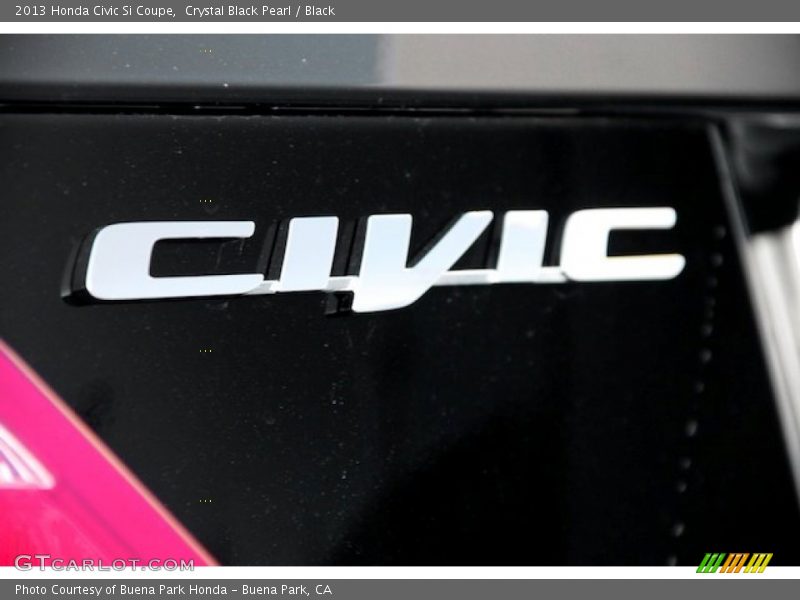 Crystal Black Pearl / Black 2013 Honda Civic Si Coupe