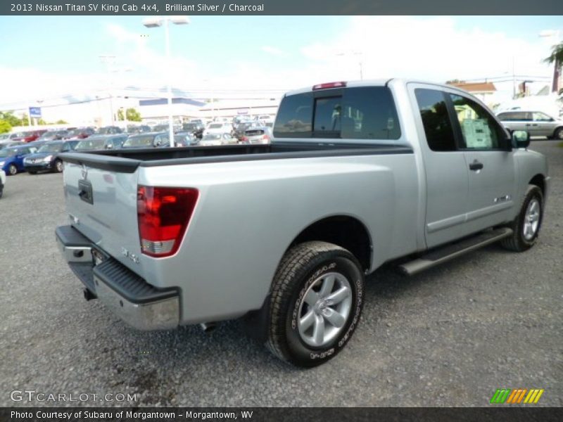 Brilliant Silver / Charcoal 2013 Nissan Titan SV King Cab 4x4