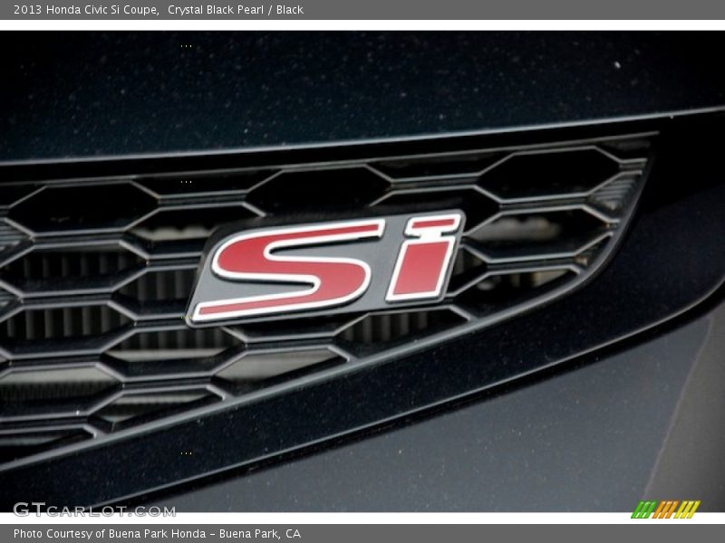 Crystal Black Pearl / Black 2013 Honda Civic Si Coupe