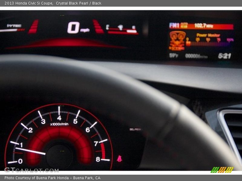 Crystal Black Pearl / Black 2013 Honda Civic Si Coupe