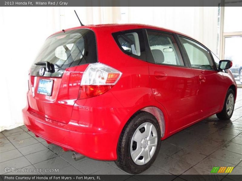 Milano Red / Gray 2013 Honda Fit