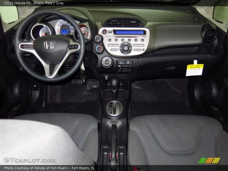 Milano Red / Gray 2013 Honda Fit