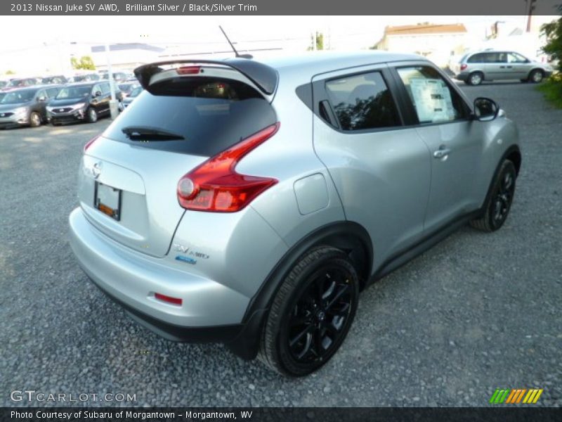 Brilliant Silver / Black/Silver Trim 2013 Nissan Juke SV AWD