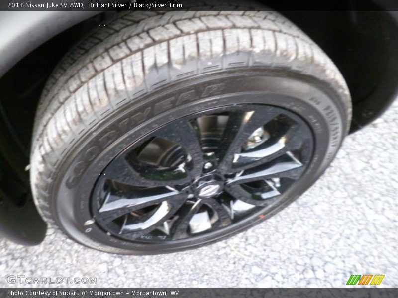 Brilliant Silver / Black/Silver Trim 2013 Nissan Juke SV AWD