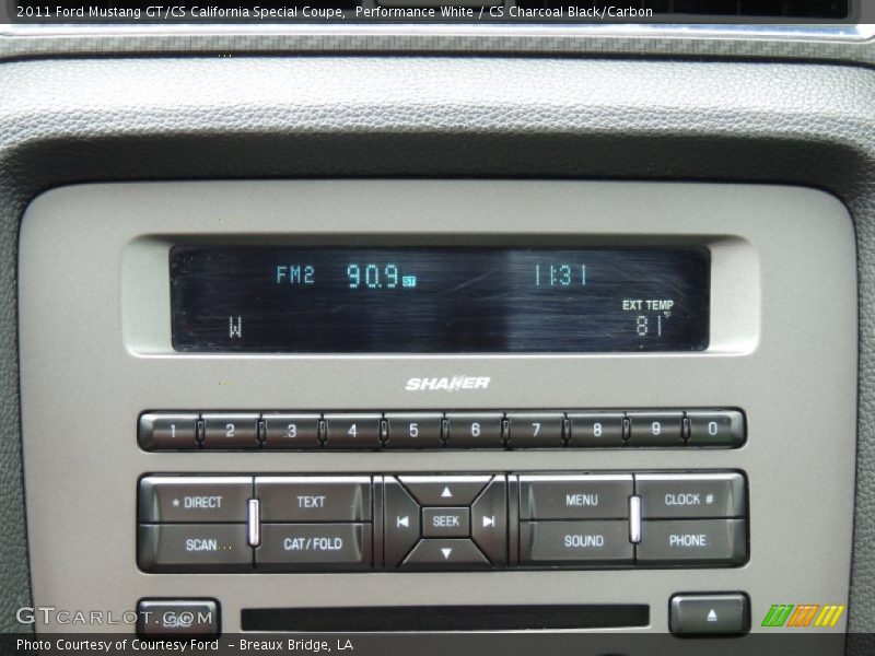 Performance White / CS Charcoal Black/Carbon 2011 Ford Mustang GT/CS California Special Coupe