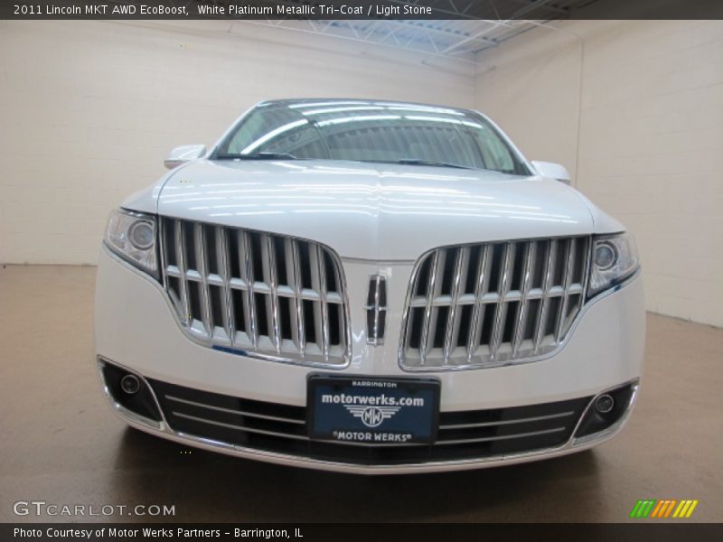 White Platinum Metallic Tri-Coat / Light Stone 2011 Lincoln MKT AWD EcoBoost