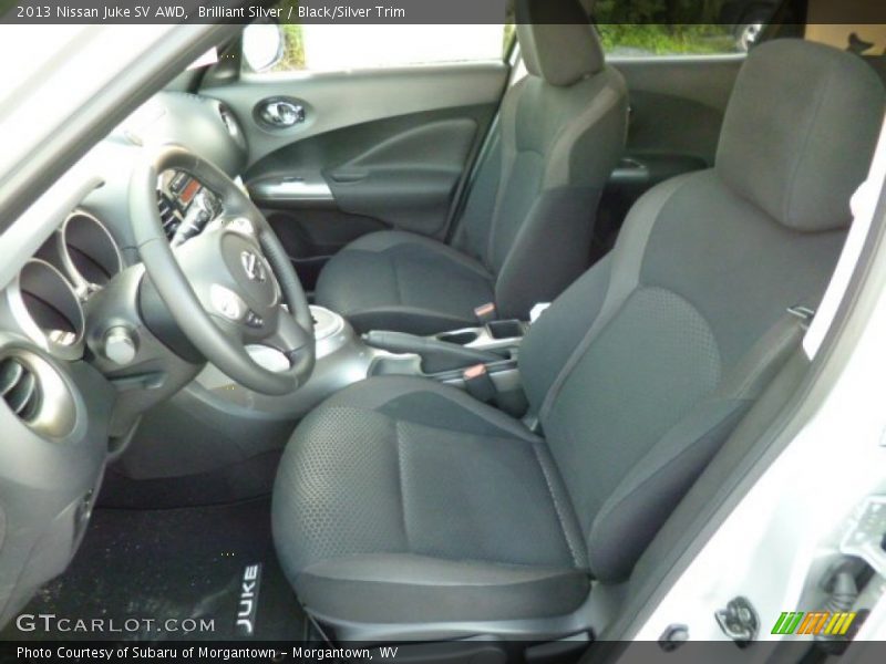 Brilliant Silver / Black/Silver Trim 2013 Nissan Juke SV AWD