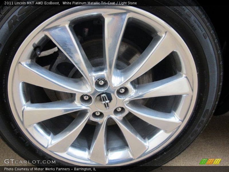 White Platinum Metallic Tri-Coat / Light Stone 2011 Lincoln MKT AWD EcoBoost