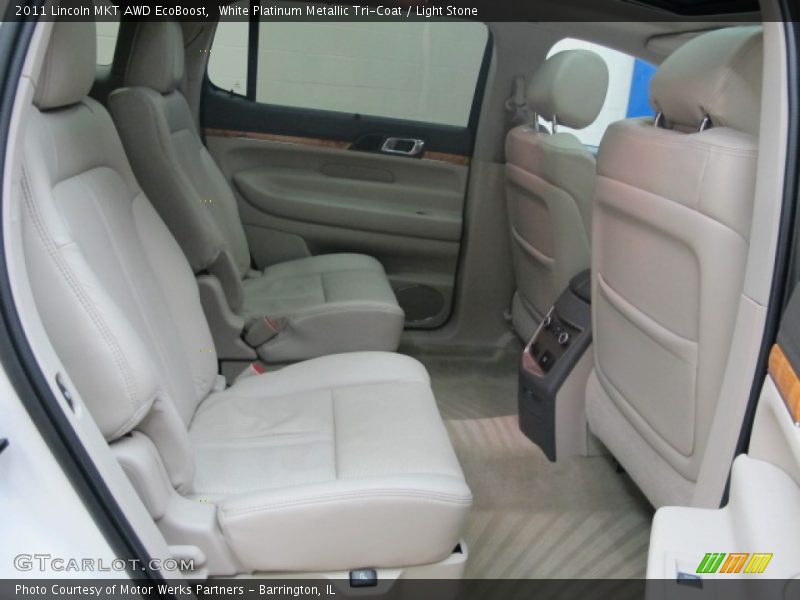 White Platinum Metallic Tri-Coat / Light Stone 2011 Lincoln MKT AWD EcoBoost