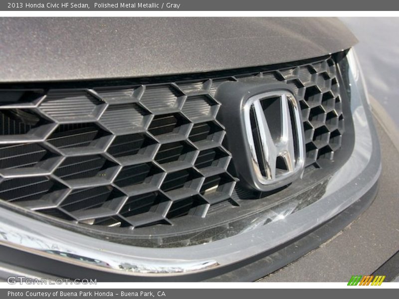 Polished Metal Metallic / Gray 2013 Honda Civic HF Sedan