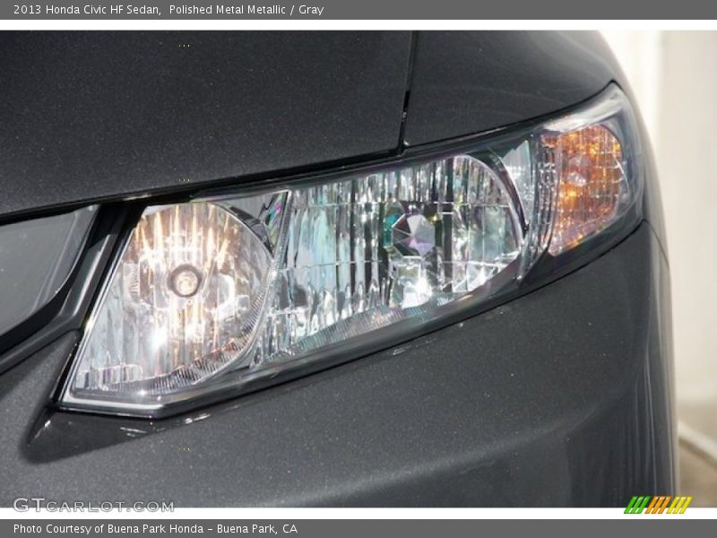 Polished Metal Metallic / Gray 2013 Honda Civic HF Sedan