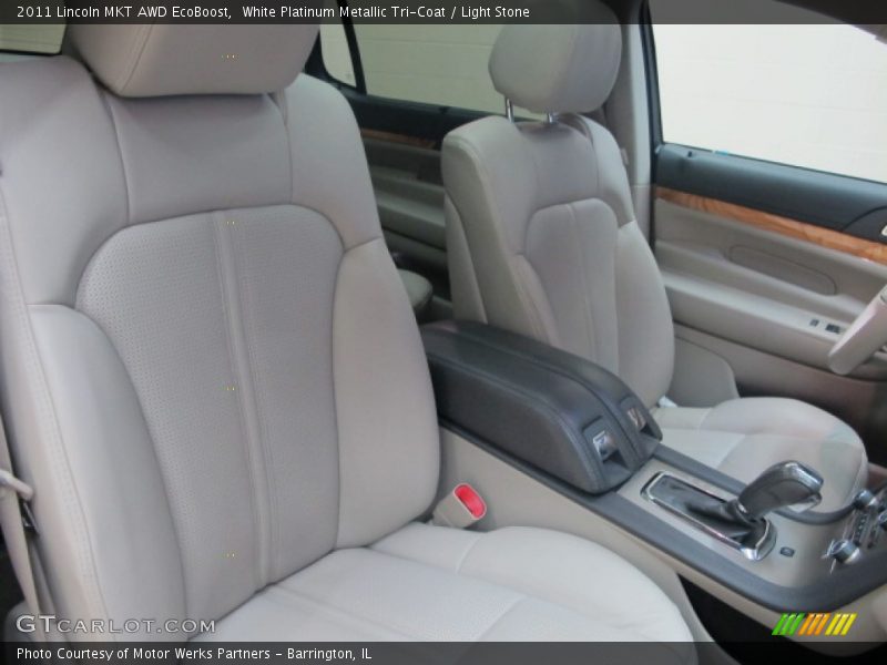 White Platinum Metallic Tri-Coat / Light Stone 2011 Lincoln MKT AWD EcoBoost