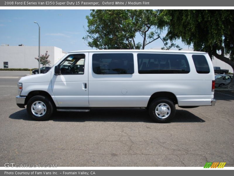 Oxford White / Medium Flint 2008 Ford E Series Van E350 Super Duty 15 Passenger