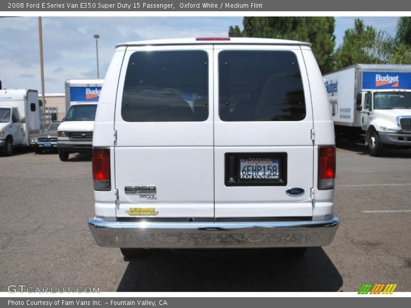 Oxford White / Medium Flint 2008 Ford E Series Van E350 Super Duty 15 Passenger