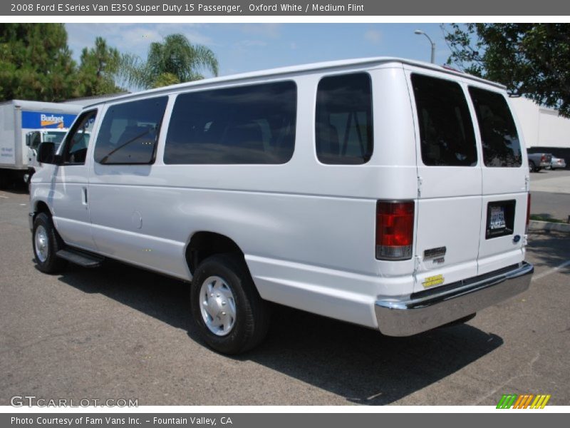 Oxford White / Medium Flint 2008 Ford E Series Van E350 Super Duty 15 Passenger