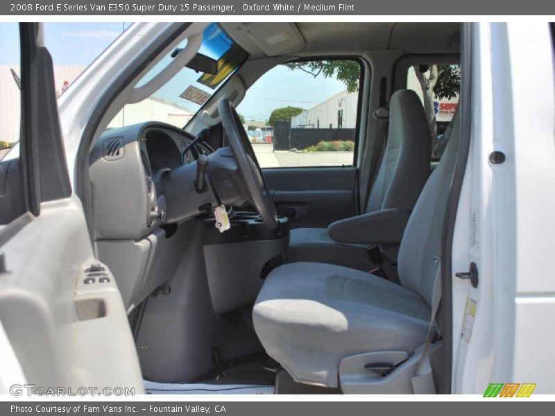 Oxford White / Medium Flint 2008 Ford E Series Van E350 Super Duty 15 Passenger