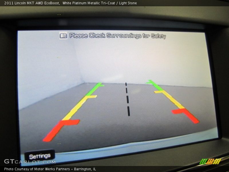 White Platinum Metallic Tri-Coat / Light Stone 2011 Lincoln MKT AWD EcoBoost