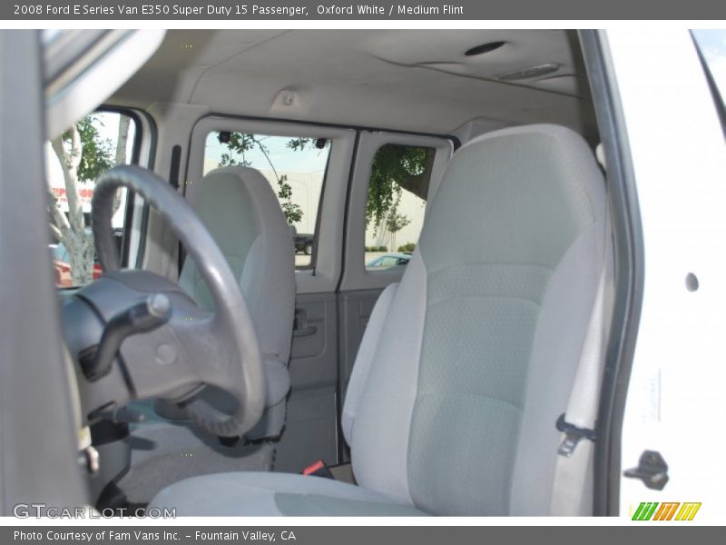 Oxford White / Medium Flint 2008 Ford E Series Van E350 Super Duty 15 Passenger