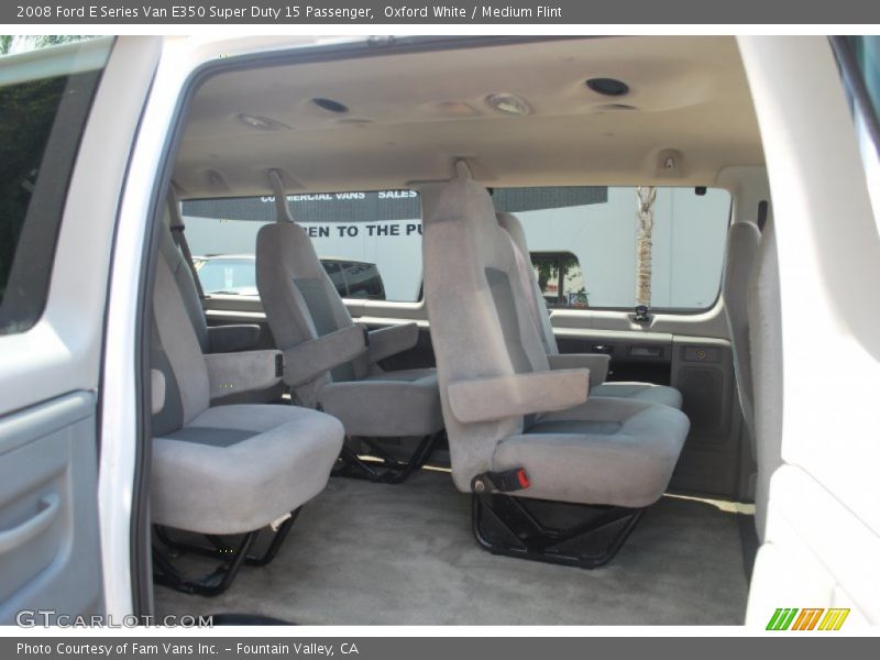 Oxford White / Medium Flint 2008 Ford E Series Van E350 Super Duty 15 Passenger