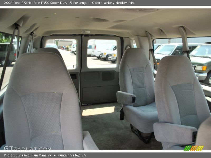 Oxford White / Medium Flint 2008 Ford E Series Van E350 Super Duty 15 Passenger