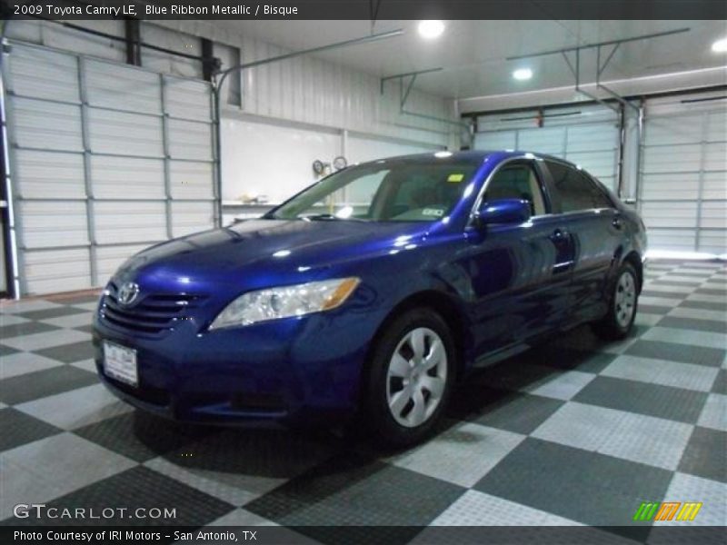 Blue Ribbon Metallic / Bisque 2009 Toyota Camry LE
