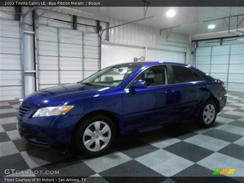 Blue Ribbon Metallic / Bisque 2009 Toyota Camry LE
