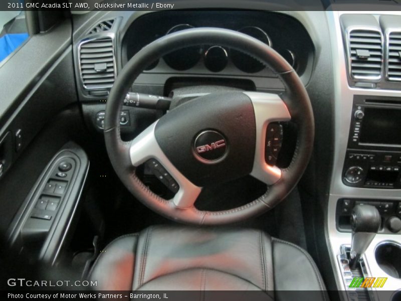 Quicksilver Metallic / Ebony 2011 GMC Acadia SLT AWD