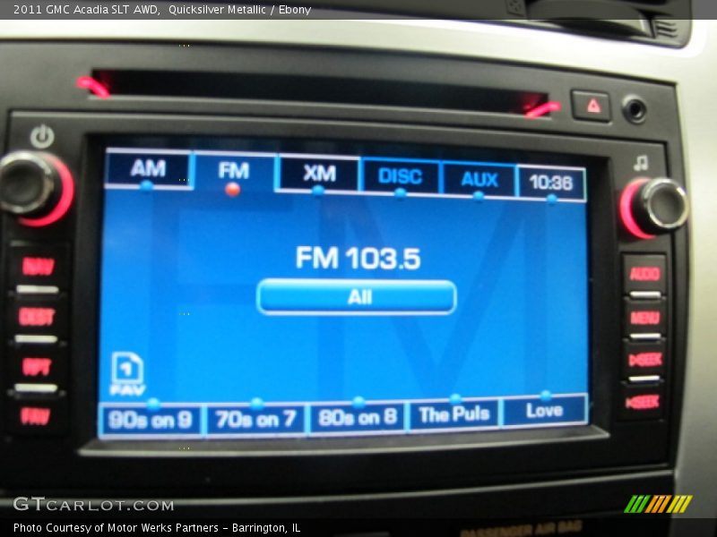 Quicksilver Metallic / Ebony 2011 GMC Acadia SLT AWD