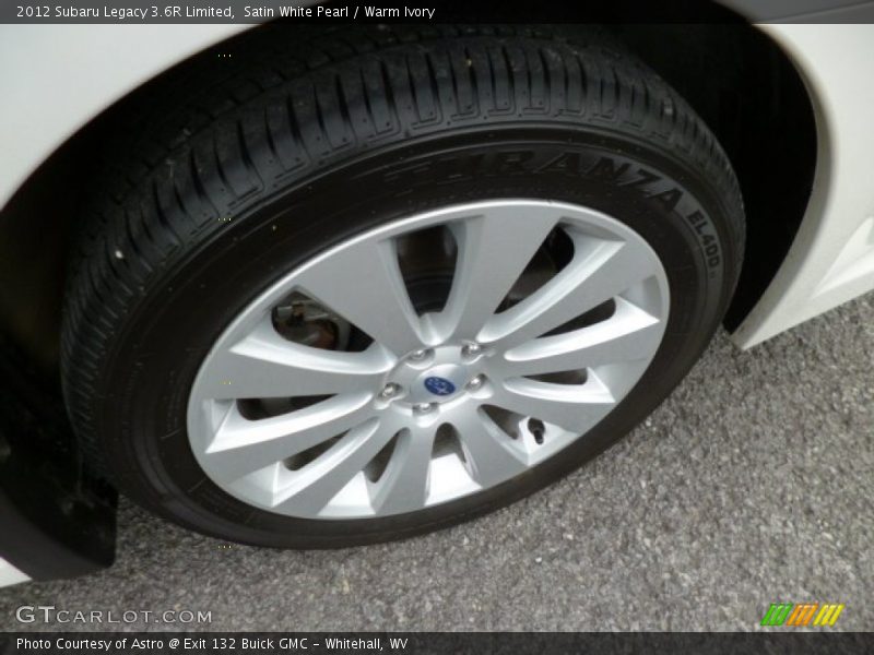 Satin White Pearl / Warm Ivory 2012 Subaru Legacy 3.6R Limited