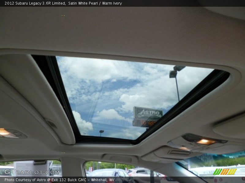 Satin White Pearl / Warm Ivory 2012 Subaru Legacy 3.6R Limited