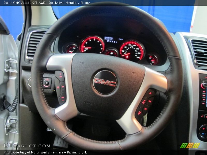 Quicksilver Metallic / Ebony 2011 GMC Acadia SLT AWD