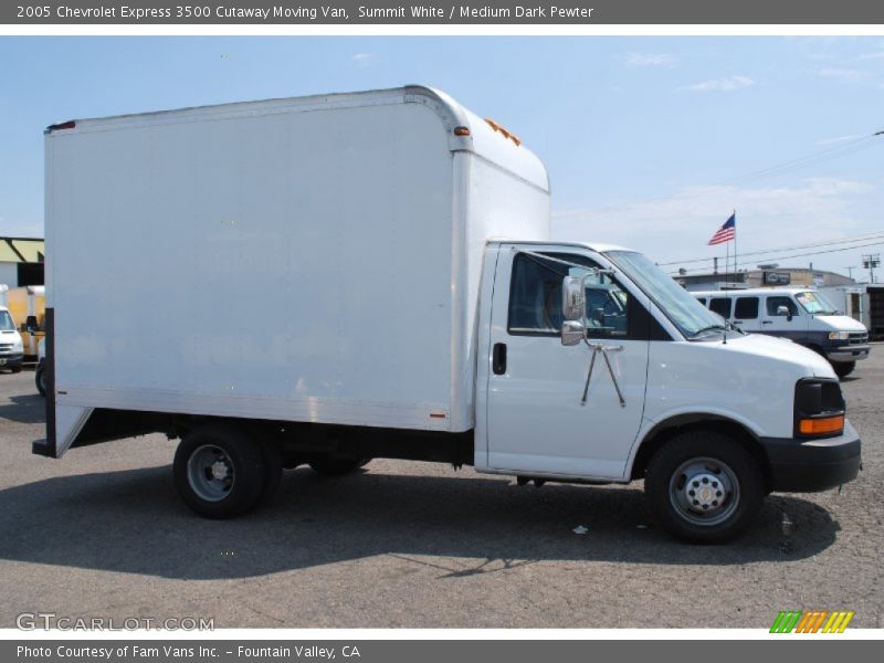 Summit White / Medium Dark Pewter 2005 Chevrolet Express 3500 Cutaway Moving Van