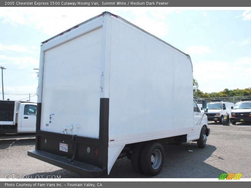 Summit White / Medium Dark Pewter 2005 Chevrolet Express 3500 Cutaway Moving Van