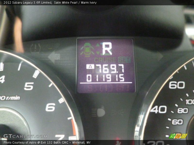 Satin White Pearl / Warm Ivory 2012 Subaru Legacy 3.6R Limited