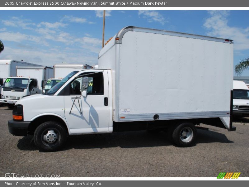 Summit White / Medium Dark Pewter 2005 Chevrolet Express 3500 Cutaway Moving Van