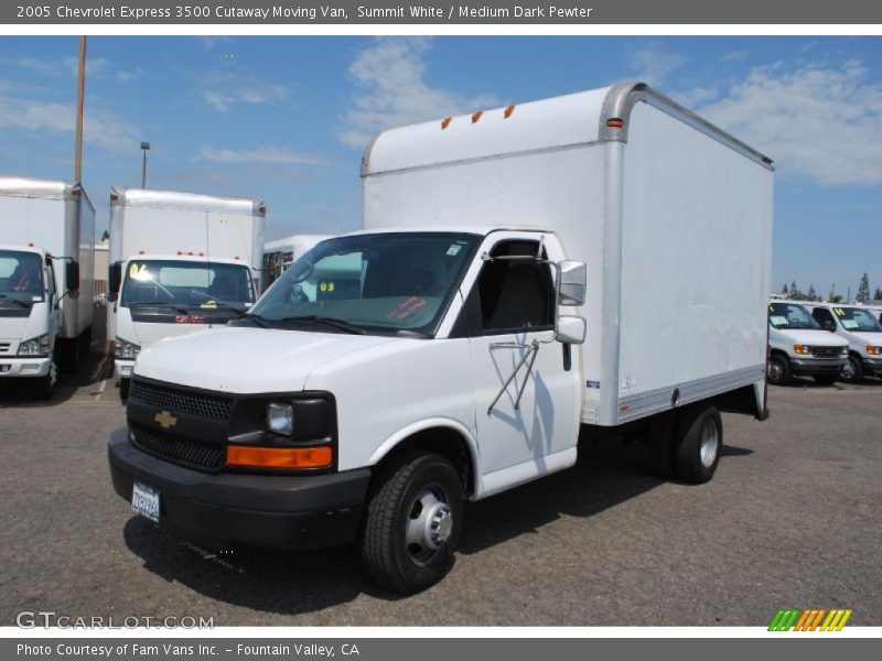 Summit White / Medium Dark Pewter 2005 Chevrolet Express 3500 Cutaway Moving Van