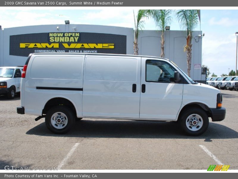 Summit White / Medium Pewter 2009 GMC Savana Van 2500 Cargo