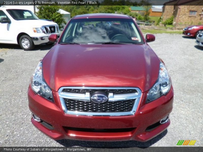 Venetian Red Pearl / Black 2014 Subaru Legacy 2.5i Premium