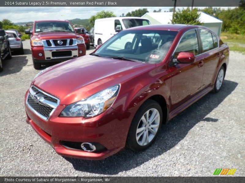 Venetian Red Pearl / Black 2014 Subaru Legacy 2.5i Premium