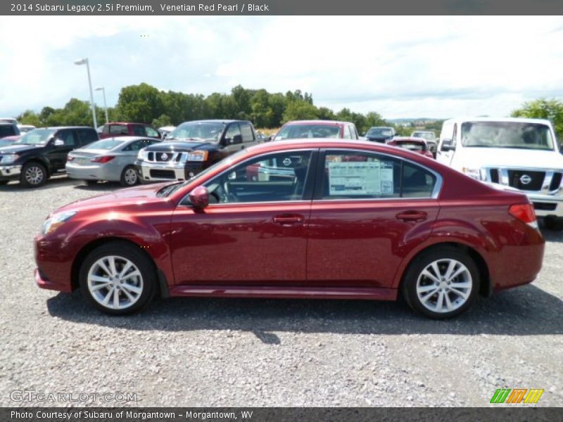 Venetian Red Pearl / Black 2014 Subaru Legacy 2.5i Premium