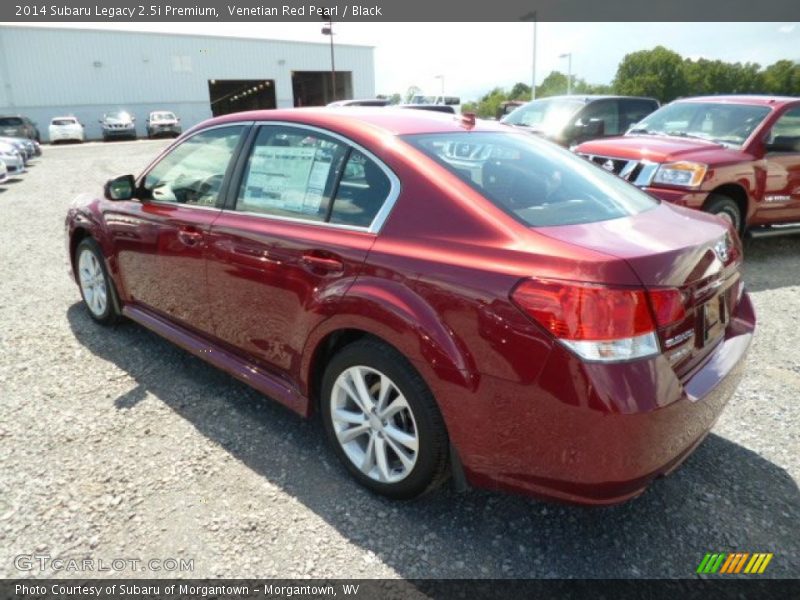 Venetian Red Pearl / Black 2014 Subaru Legacy 2.5i Premium