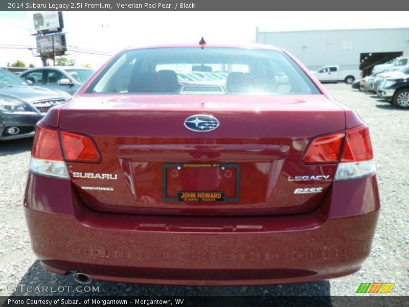 Venetian Red Pearl / Black 2014 Subaru Legacy 2.5i Premium